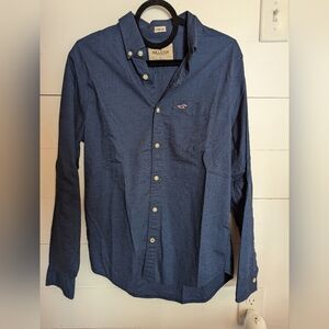 Hollister Men's Blue Shirt, Button Down, Small, Never Worn